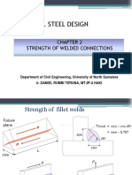 Structural steel design: Strength of fillet welds and welded connections