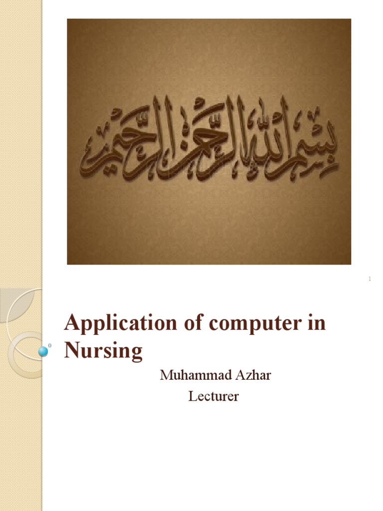 Computer Applications in Nursing | PDF