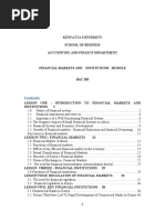 Bac 305-Financial Mkts Lecture Notes