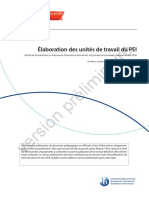 Élaboration Des Unités de Travail Du PEI 2014