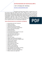  International Journal of Instrumentation and Control Systems IJICS