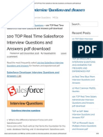 100 TOP Real Time Salesforce Interview Questions and Answers PDF Download