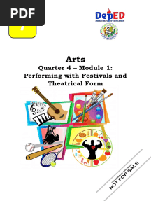 Quarter 4 - Module 1: Performing With Festivals and Theatrical Form