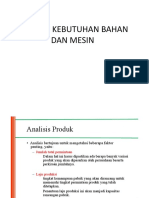 Analisis Kebutuhan Bahan Dan Mesin