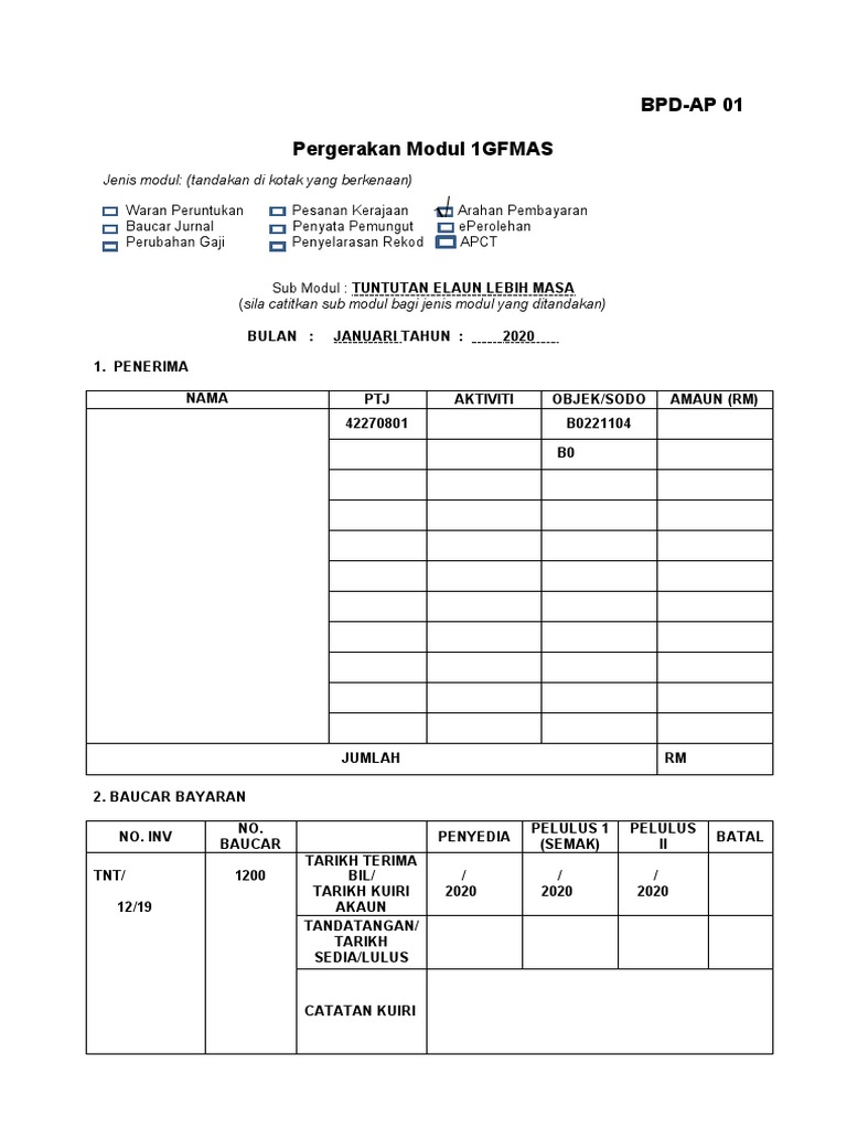 Borang Pergerakan 1gfmas  PDF