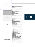 Fresher Application Form