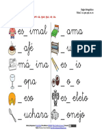 Ficha 2 Reglas Ortograficas CA Que Qui Co Cu