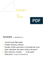 Poetics: By: Aristotle