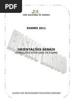 Orientacoes Gerais EBasico alunos com NEE exames 2011