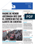 Diario El Día de Coquimbo, Chile 21-06-2020 Madre de Menor Asesinada Dice Que El Crimen No Fue Un Ajuste de Cuentas.