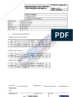 Commissioning Test Report For Protection Relay: M/S Saint Gobain