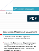 Production/Operation Management