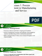 Lecture 3. Process Management in Manufacturing and Service