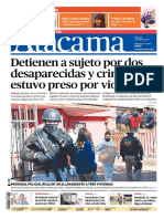 Diario El Diario de Atacama de Copiapó, Chile 12-07-2019 Detienen a sujeto por dos desaparecidas y crimenꓽ estuvo preso por violación.