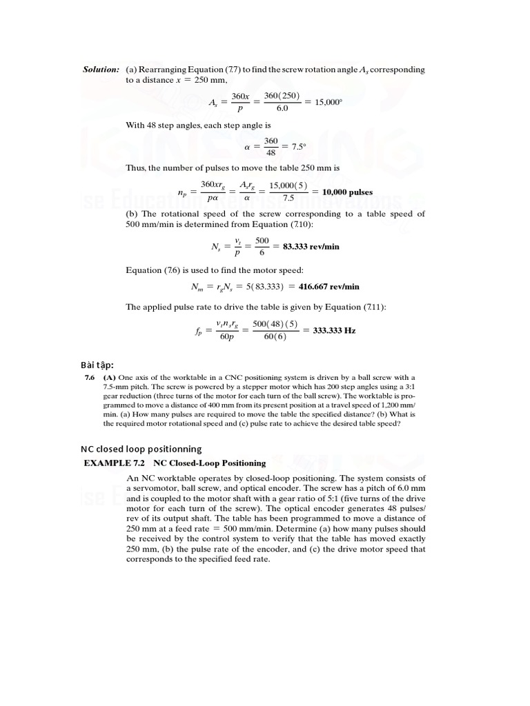 CNC Closed-Loop Positioning Analysis | PDF | Machining | Speed