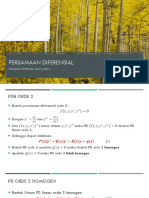 Pertemuan 11. PD Orde 2