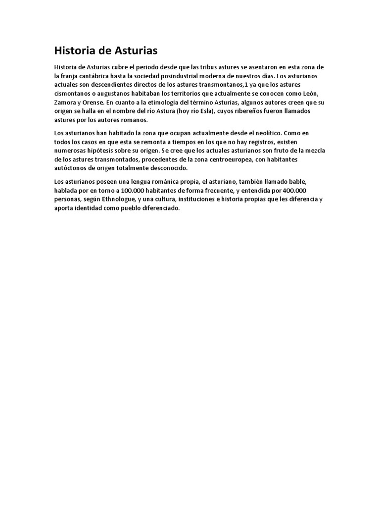 Historia de Asturias PDF
