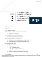 Tema 2. Diseño y Utilidades de Aulas Virtuales para Enseñanza A Distancia