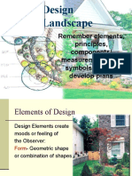 Design Landscape: Remember Elements, Principles, Components/ Measurements and Symbols Used To Develop Plans