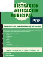 Administracion y Planificacion Municipal