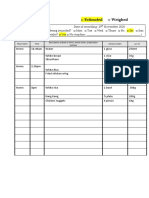 Food Record Form: Estimated Weighed