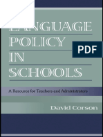David Corson - Language Policy in Schools - A Resource For Teachers and Administrators-Routledge - Lawrence Erlbaum Associates (1999)