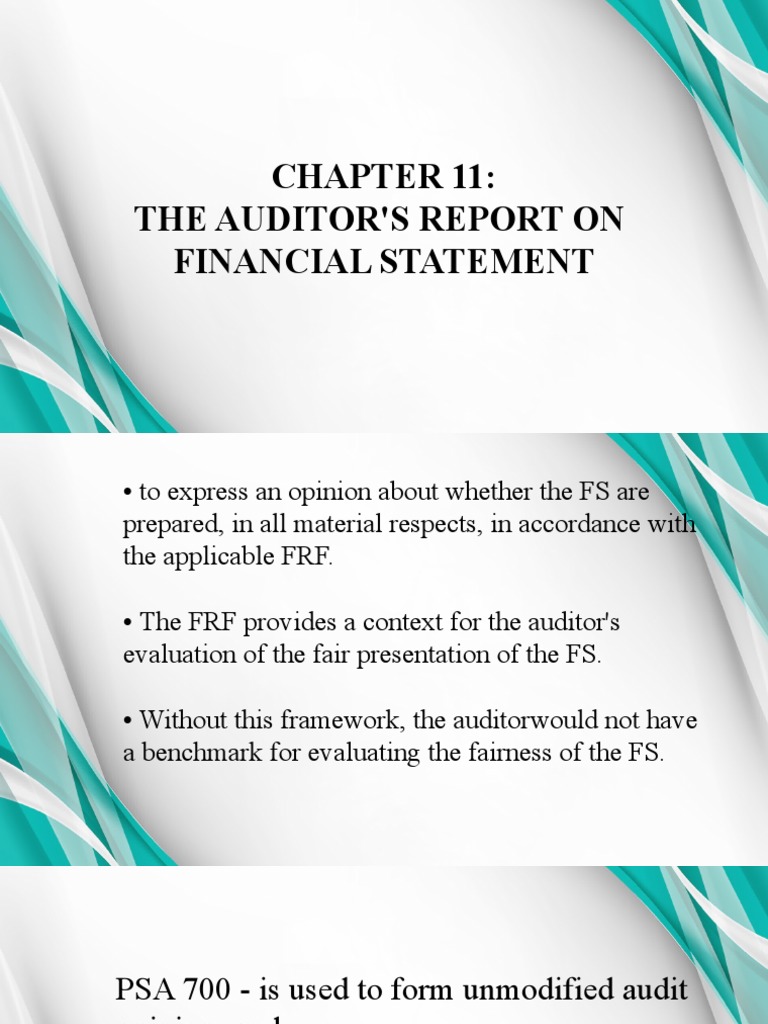 Chapter 11 (Martinez's Report) | PDF | Financial Audit | Government