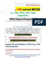 Iology 100: Solved MCQS