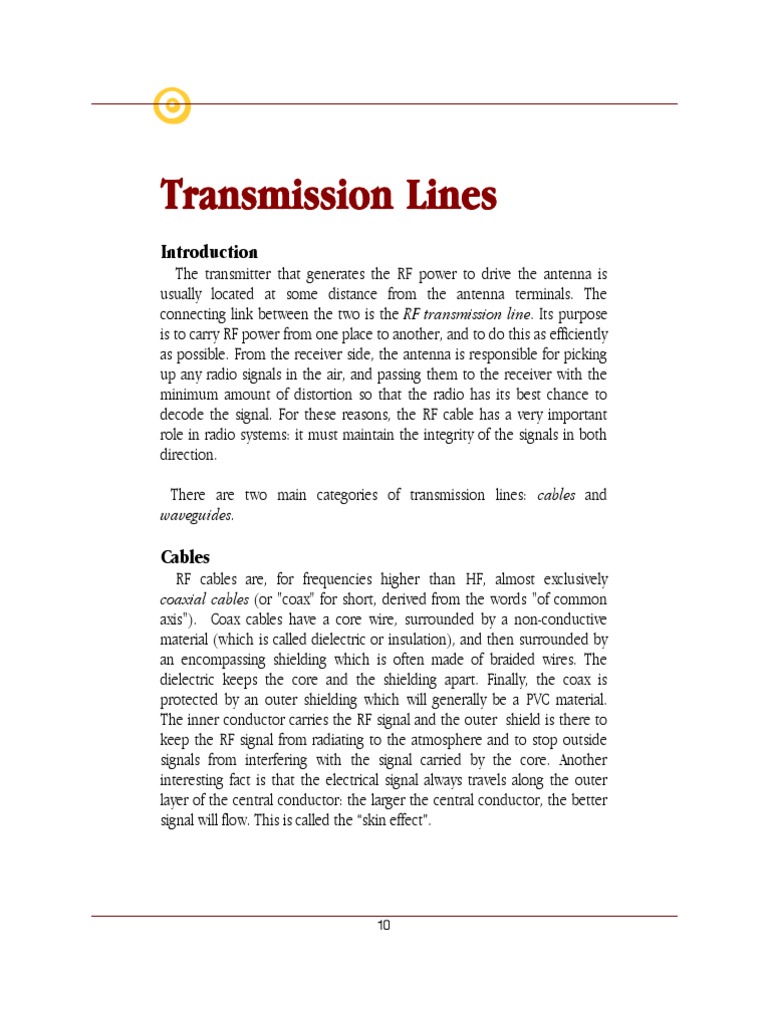 Understanding RF Transmission Lines | PDF | Coaxial Cable ...
