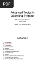 Advanced Topics in Operating Systems: MSC in Computer Science Unyt-Uog Assoc. Prof. Marenglen Biba