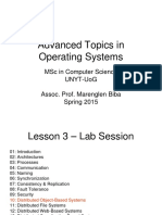 Advanced Topics in Operating Systems: MSC in Computer Science Unyt-Uog Assoc. Prof. Marenglen Biba Spring 2015