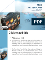 Suitcase On Globe Map Business PPT Templates Widescreen