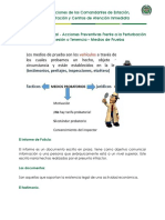 Medios de prueba en procedimientos preventivos