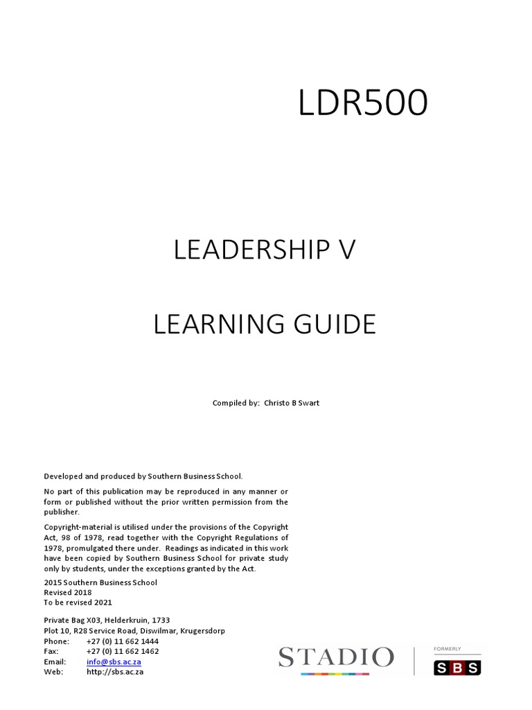 Effective leadership by lussier and achua pdf files list