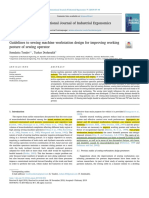 2019, Guidelines To Sewing Machine Workstation Design For Improving Working Posture of Sewing Operator