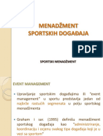 Menadzment Sportskih Dogadjaja