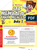 Belajar Membaca Tanpa Mengeja Buku 1 Ole