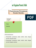 Reaksi Redoks dan Penyetaraan Persamaan