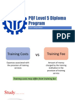 Level 5 Diploma program cost analysis