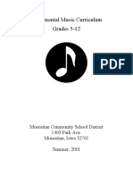 K 12 Instrumental Music Curriculum