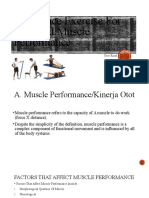 Resistance Exercise For Impaired Muscle Performance