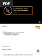 User-Defined Values: Customization Tools