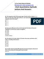 500 IBPS Clerk Quantitative Aptitude Questions and Answers