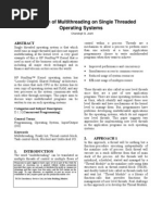 Simulation of Multi Threading On Single Threaded Operating Systems