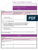 CMS Elementary Social Studies Notebook: Cultural Groups in NC (4.C.1) Lesson 1