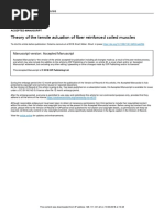 Theory of The Tensile Actuation of Fiber Reinforced Coiled Muscles