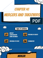 Chap 41 - Mergers and Takeovers