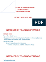Presentation of Introduction To Airline Operations Lecture 2 Dated 16 Sep 2020