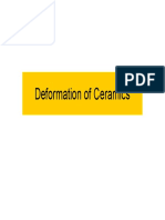 Deformation of Ceramics and Polymers
