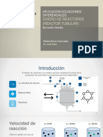 MA - Ecuaciones Diferenciales Reactor Tubular